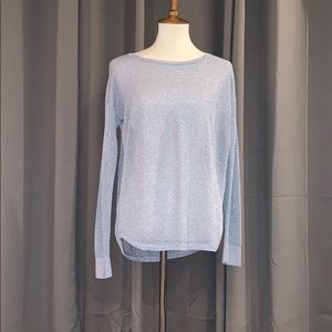 Michael Kors Silver Mesh Sweater Size XL